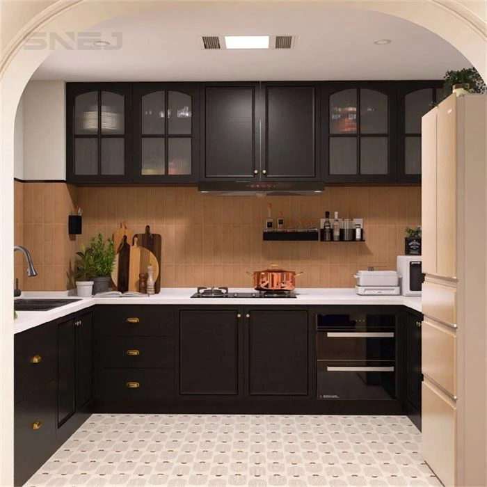 Black Kitchen Cabinets for Villa
